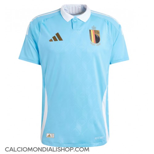 Maglie da calcio Belgio Seconda Maglia Europei 2024 Manica Corta